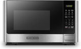 The 5-in-1 microwave oven features air baking, combined cooking, baking, barbecuing and convection cooking functions. It has a capacity of 0.9 cubic feet, a desktop design, stainless steel material, a power of 900 watts, and a child lock function.