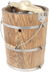 6 qt Ice Cream Maker – Classic Wooden Tub – Hand Crank