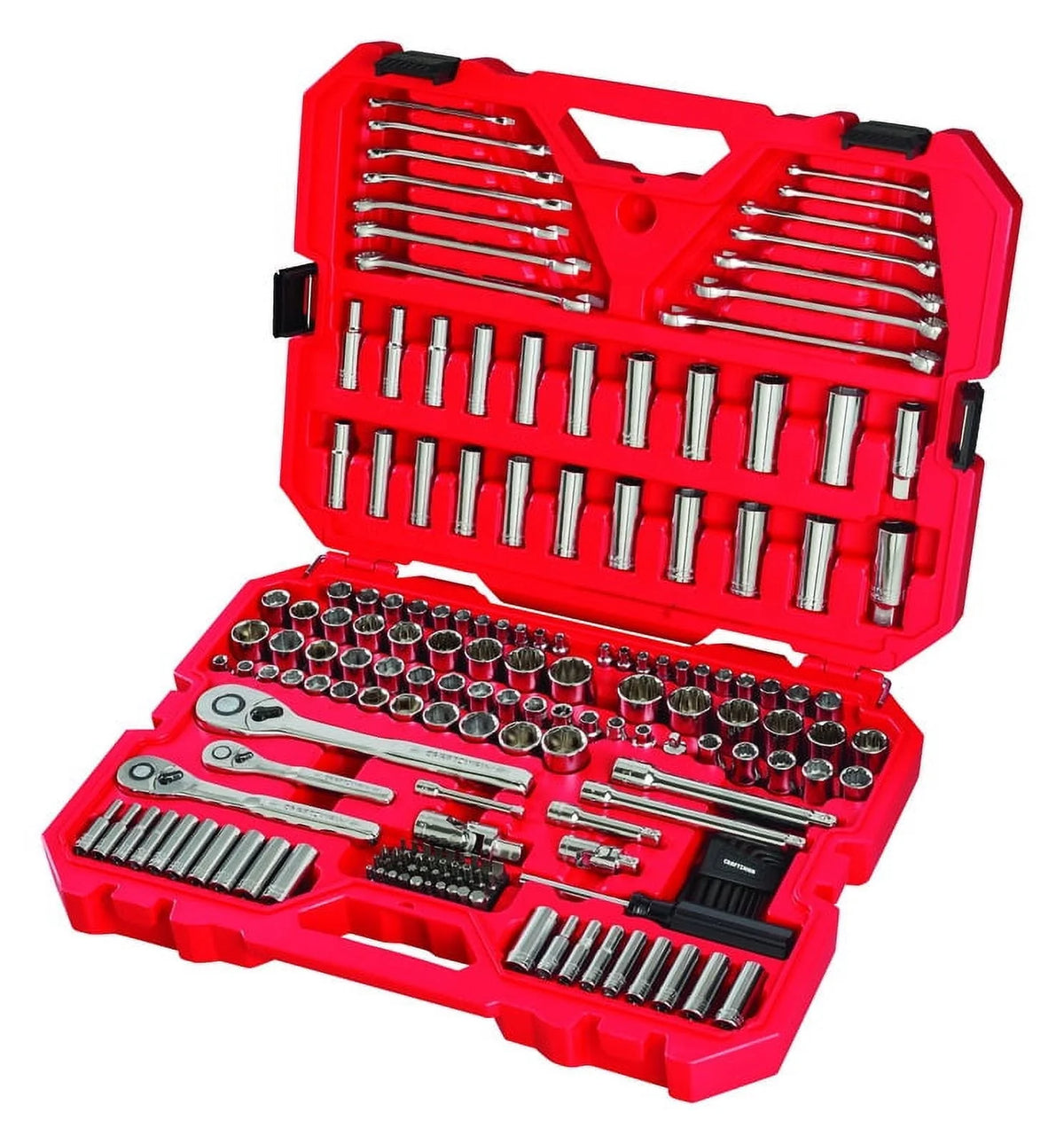 Mechanics Tool Set, SAE/Metric, 189-Piece