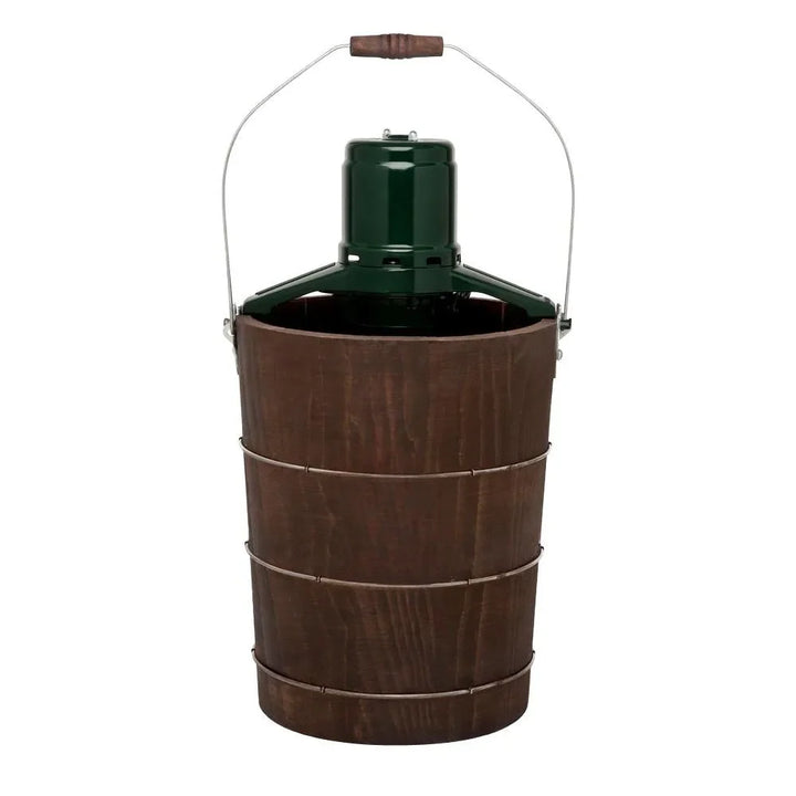 6 Qt. Green and Brown Electric Ice Cream Maker