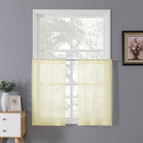 Jinmere Linen Sheer Curtain Panels for Living Room