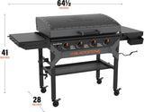 Iron-Forged 36" Omnivore Griddle – Premium Powder-Coated Steel with Reinforced Hood, Black Finish